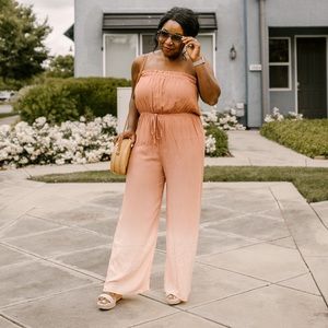 Strapless jumpsuit